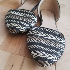 Restricted Graphic Woven Flats